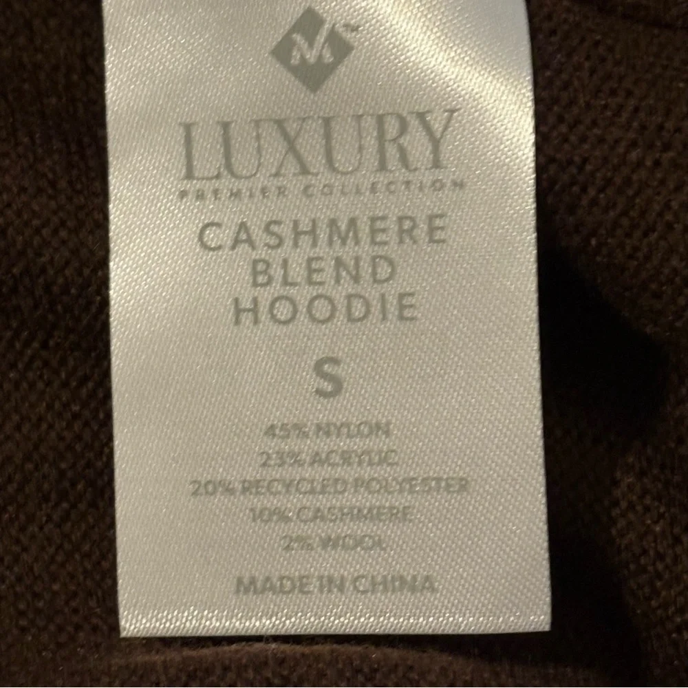 Member’s Mark Cashmere Blend‎ Brown Hoodie Sweater NWT Small